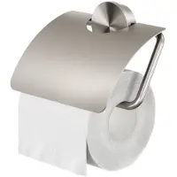 Geesa Toiletrolhouder met klep Opal RVS geborsteld
