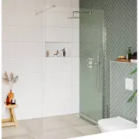 Saqu Modulo inloopdouche incl. antikalk 80x210cm chroom