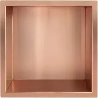 Saqu Shine inbouwnis 30x30x7 cm Geborsteld koper