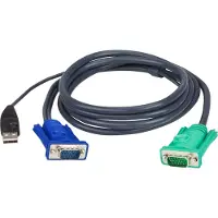 Aten 2L-5205U KVM-kabel VGA USB, zwart, 5 m
