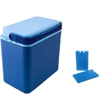Cosy & Trendy Koelbox donkerblauw 24 liter 39 x 25 x 40 cm incl. 2 koelelementen - Koelboxen