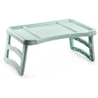 Forte Plastics Ontbijt op bed dienblad/tafeltje 51 x 33 cm in het mintgroen - Dienbladen