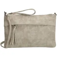 Beagles Clutch / Schoudertas Licht Grijs