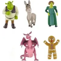 Shrek - Speelfigurenset - 5 stuks - DreamWorks - 6-10 cm - kunststof