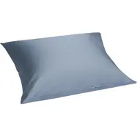 Yumeko Kussensloop Katoensatijn 50x60 Blauw - Eco, Bio & Fairtrade