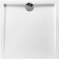 Allibert - Douchebak - Slim 80 X 80 Cm - Polybeton - Wit