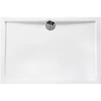 Allibert - Douchebak - Slim 120 X 80 Cm - Polybeton - Wit