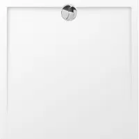 Allibert - Douchebak - Slim 100 X 100 Cm - Polybeton - Wit
