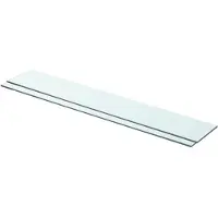 vidaXL Schappen 2 st 80x12 cm glas transparant