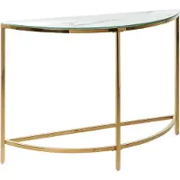Beliani ORITA - Consoletafel - Wit - Veiligheidsglas