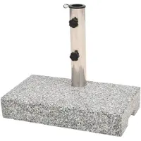vidaXL Parasolvoet rechthoekig 25 kg graniet