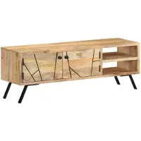 vidaXL Tv-meubel 110x30x40 cm massief mangohout
