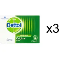 Dettol Antibacteriële zeep blokje -Original Protect - Desinfecterende blokje/tablet/handzeep (3x100 g)