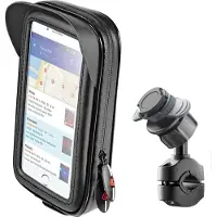 Lampa Optiline Waterdichte Telefoonhouder Motor - Scooter - Spiegel of Crossbarbevestiging