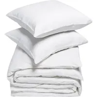 Yumeko Dekbedovertrek set Gewassen Linnen 240x220 Wit - Eco, Bio & Fairtrade