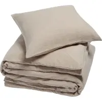 Yumeko Dekbedovertrek set Gewassen Linnen 140x220 Natural - Eco, Bio & Fairtrade