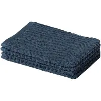 Yumeko Washandje Katoen 15x22 Blauw - Eco, Bio & Fairtrade