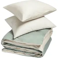 Yumeko Dekbedovertrek set Katoen Satijn 200x220 Beige - Eco, Bio & Fairtrade
