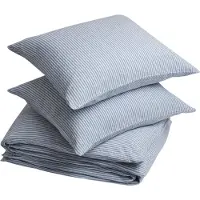 Yumeko Dekbedovertrek set Gewassen Linnen 240x220 Blauw - Eco, Bio & Fairtrade