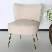Lizzely Garden & Living Fauteuil zitbank 1 persoons Teddy beige stoel