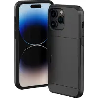 IMoshion Backcover met pasjeshouder voor de Apple iPhone 14 Pro Max - Zwart