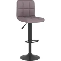 vidaXL Barkruk stof taupe