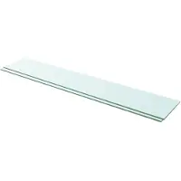 vidaXL Schappen 2 st 110x20 cm glas transparant