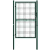 vidaXL Hekpoort staal 100x200 cm groen