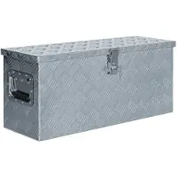 vidaXL Doos 76,5x26,5x33 cm aluminium zilverkleurig online kopen