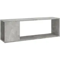 vidaXL Tv-meubel 100x24x32 cm bewerkt hout betongrijs