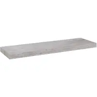 vidaXL Wandschap zwevend 80x23,5x3,8 cm MDF betongrijs