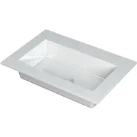 Ink Kraft Meubelwastafel 70x45cm Polystone - Zonder Kraangat - Glans Wit - 8718835021429 - Rechthoekig - Wastafels, Meubelwastafels