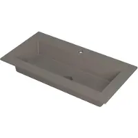 Ink Kraft Meubelwastafel 90x45cm - 1 Kraangat - Quartz Beton - Rechthoekig - Wastafels - Meubelwastafels - 8718835097882