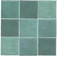 Terre d'Azur Maroc wandtegel 11.5x11.5cm groen - 29 stuks per doos
