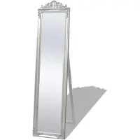 vidaXL Vrijstaande spiegel Barok 160x40cm zilver