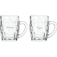 Libbey Bierpul gegraveerd - 55cl - Maman & Papa