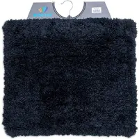 Wicotex - Bidetmat - Toiletmat - WC mat - Classic pure Zwart - Badmat - Antislip onderkant - Afmeting 50x60cm