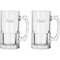 Libbey Bierpul gegraveerd - 1ltr - Tante & Oncle