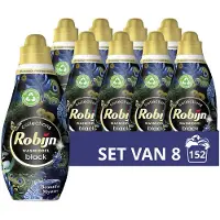 Robijn 8x Klein & Krachtig Wasmiddel Black Beautiful Mystery 19 Wasbeurten 665 Ml