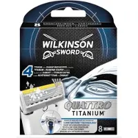 Wilkinson Men Scheermesjes Sword Quattro Titanium 8 stuks