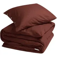 Yumeko Dekbedovertrek set Flanel 140x220 Rood - Eco, Bio & Fairtrade
