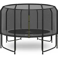Magic Jump Fiber Grey trampoline 427 cm met veiligheidsnet
