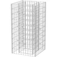 vidaXL Gabion plantenbak verhoogd 50x50x100 cm staal