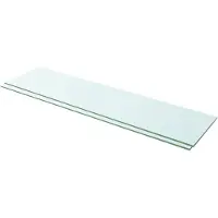 vidaXL Schappen 2 st 100x25 cm glas transparant