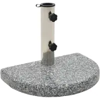 vidaXL Parasolvoet gebogen 10 kg graniet grijs