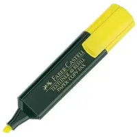 Faber-Castell Textliner 48 Tekstmarker Geel Medium Beitelpunt 1 - 5 mm Navulbaar