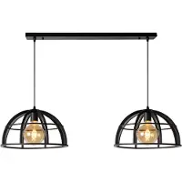 Lucide DIKRA - Hanglamp - 2xE27 - Zwart