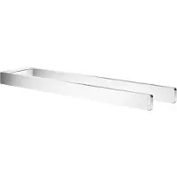 Smedbo Outline FK212 Dubbele Handdoekhouder 38cm Chroom - Staal - Accessoires, Handdoekhouders, Handdoekstangen - 7391447091397