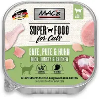 Mac'S Mac’s Kattenvoer kuipje 99% vlees - Eend, kalkoen en kip 16 x 100g