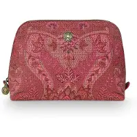 Pip studio Pip Cosmetic Bag Triangle Medium Kyoto Festival Dark Pink 24/17X16.5X8Cm